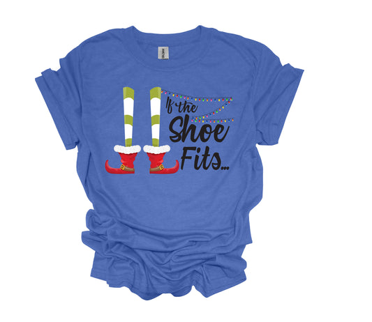 Christmas Design, If The Shoe Fits, Elf Feet, Elf Shirt, Unisex Shirt