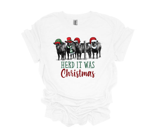 Christmas Design, Heard It Was Christmas, Christmas Cows, Unisex Shirt