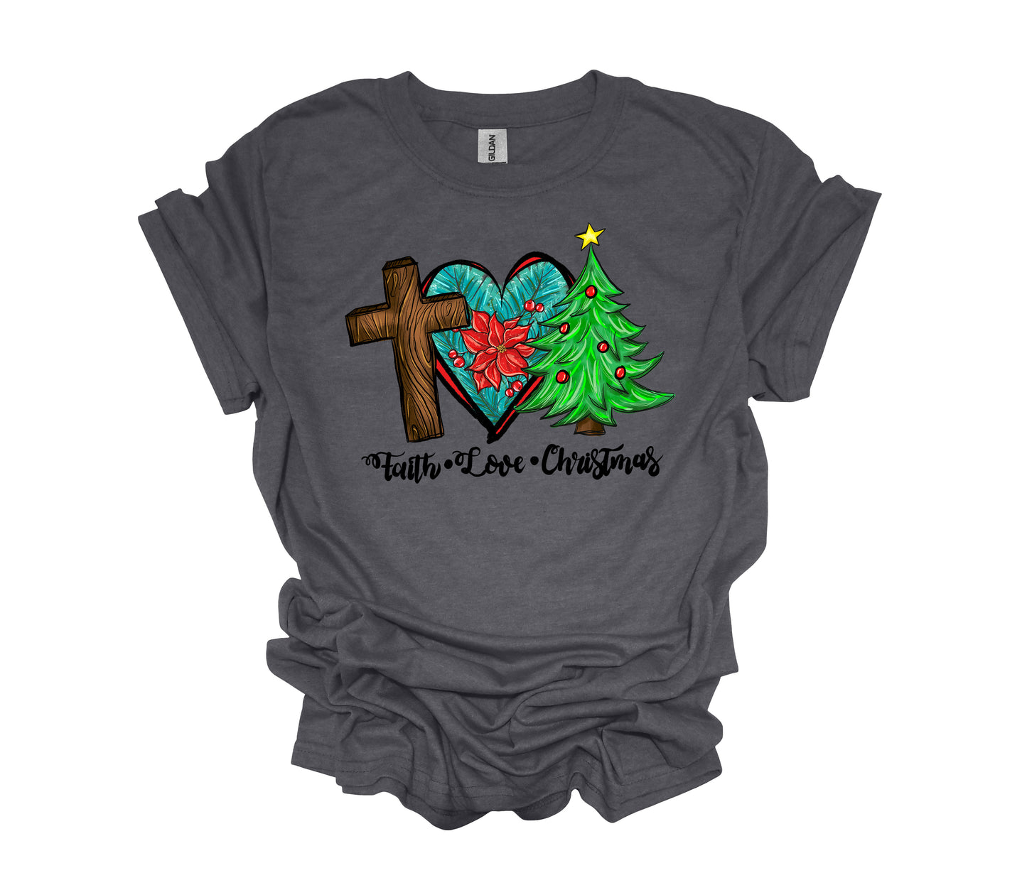 Christmas Design, Faith Love Christmas, Religious Shirt, Christian Christmas, Unisex Shirt