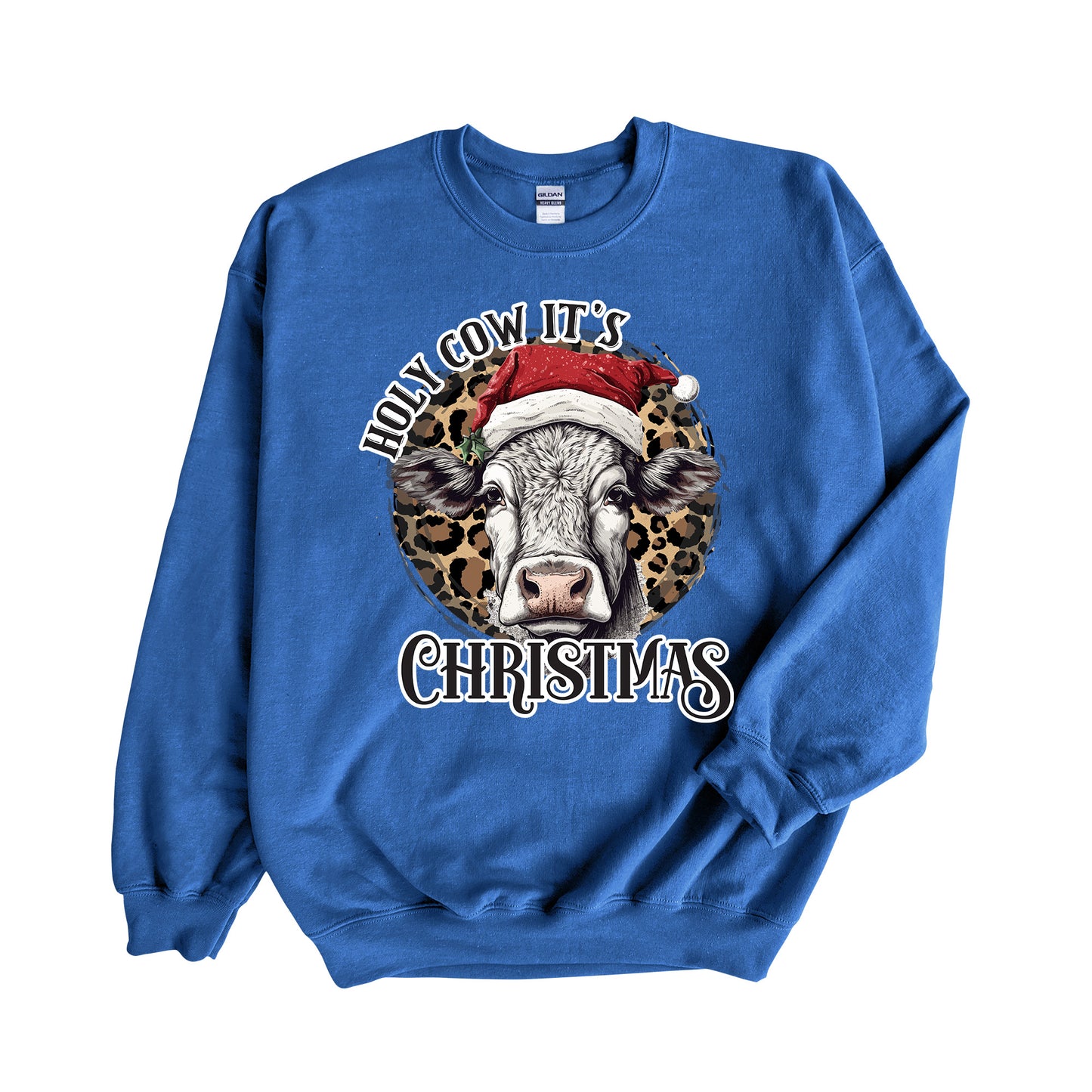 Christmas Design, Holy Cow It's Christmas, Cow Sweatshirt, Unisex Sweatshirt