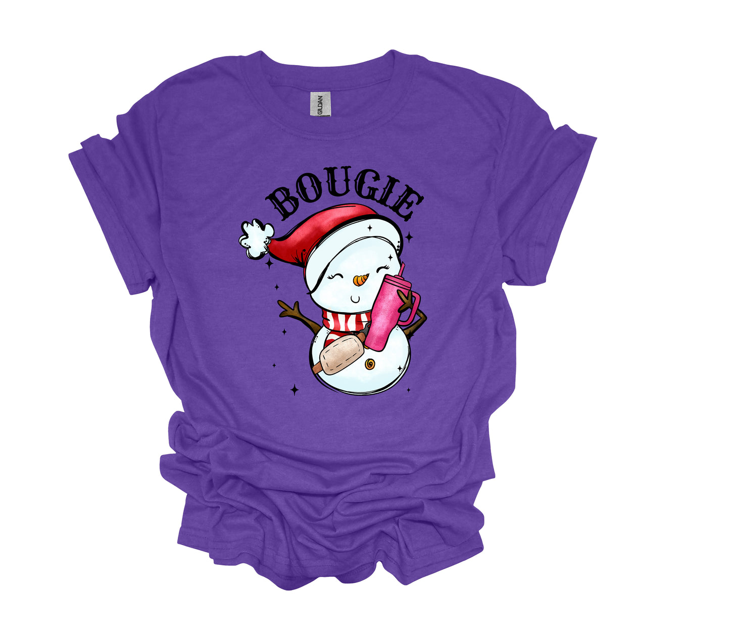 Christmas Design, Bougie, Snowman Shirt, Stanley Cup, Unisex Shirt