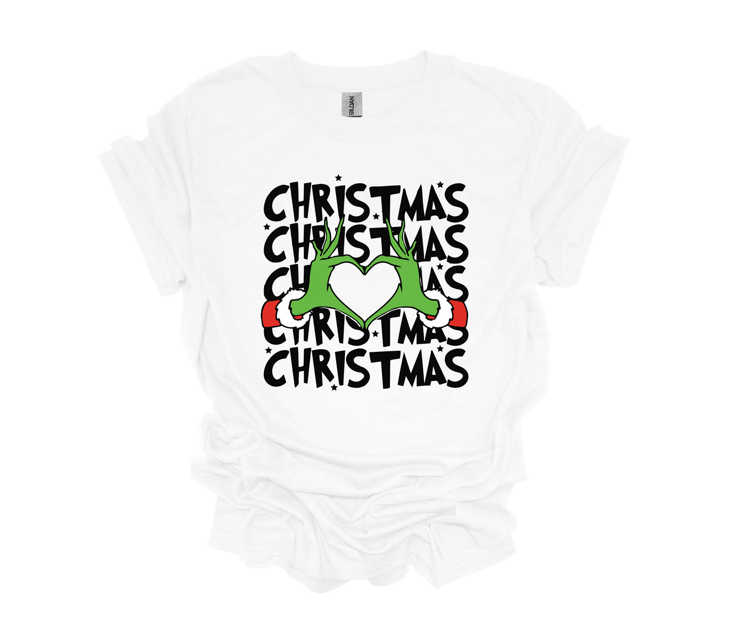 Christmas Design, Grinch Heart, Christmas Repeating, Holiday Shirt, Unisex Shirt