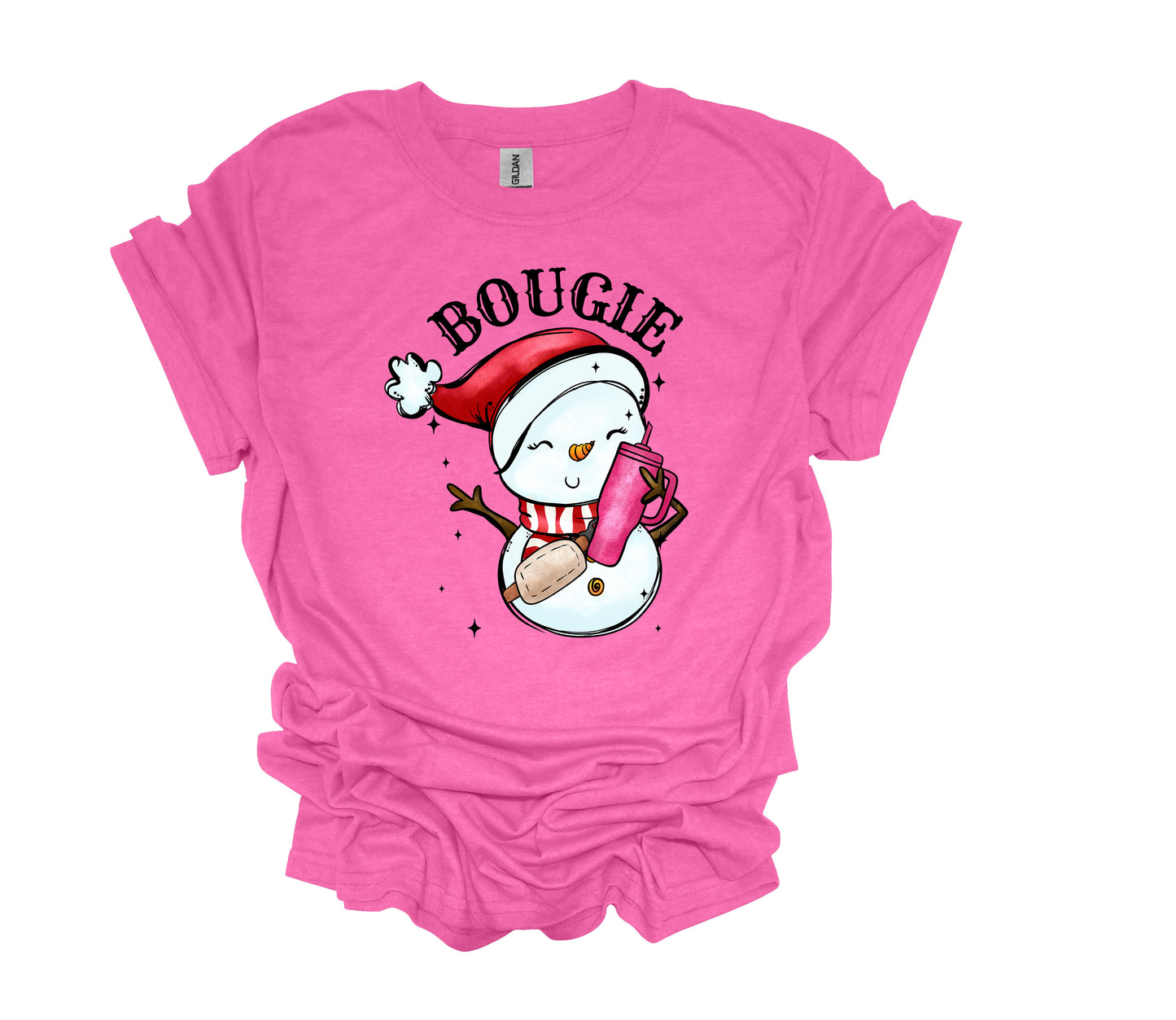 Christmas Design, Bougie, Snowman Shirt, Stanley Cup, Unisex Shirt