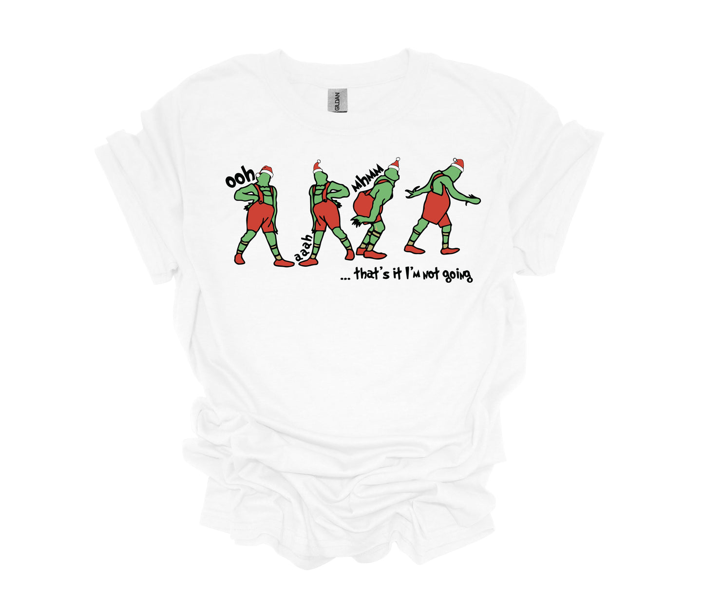 Christmas Design, Oh Mhmm I'm Not Going, Funny Grinch Shirt, Holiday Shirt, Unisex Shirt