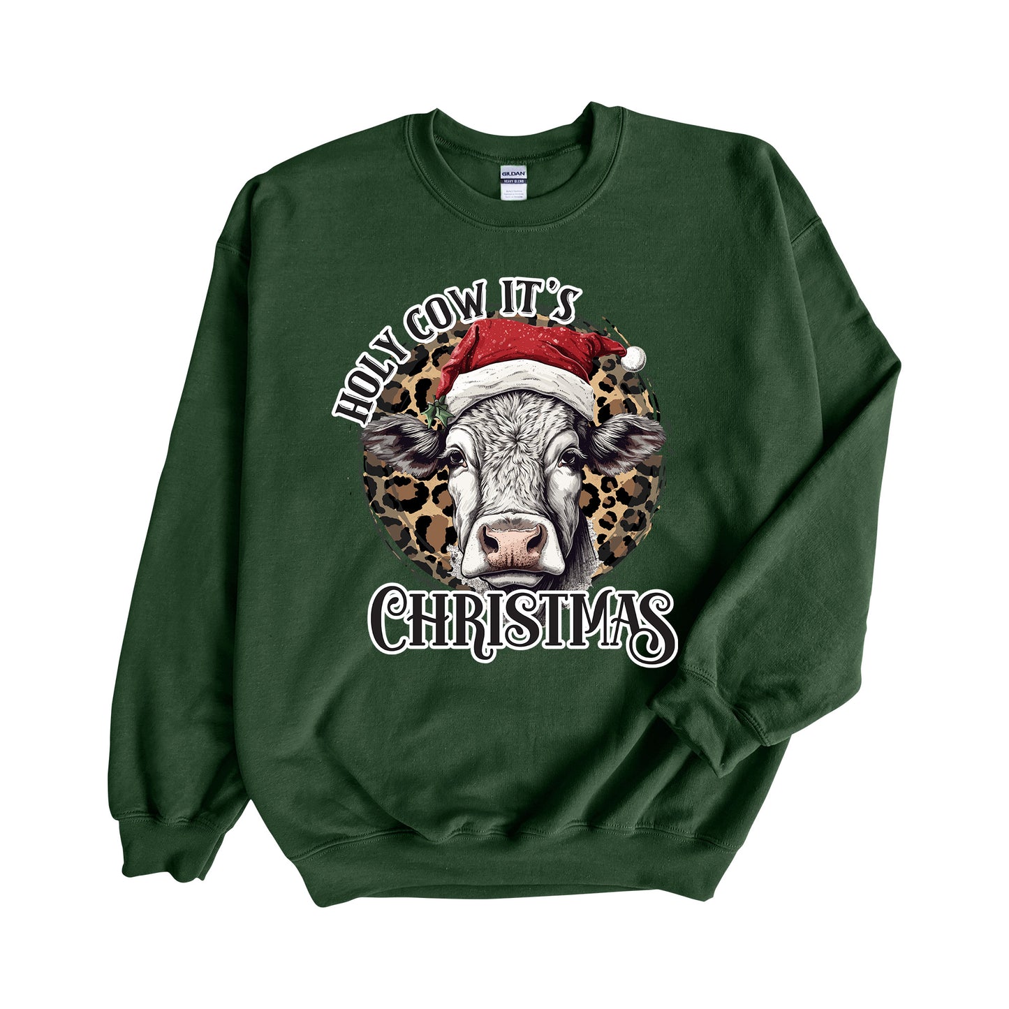 Christmas Design, Holy Cow It's Christmas, Cow Sweatshirt, Unisex Sweatshirt