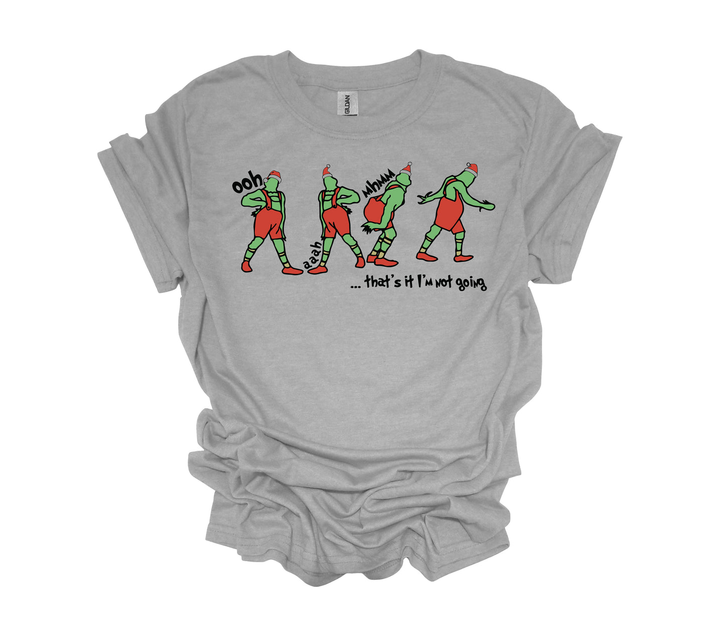 Christmas Design, Oh Mhmm I'm Not Going, Funny Grinch Shirt, Holiday Shirt, Unisex Shirt