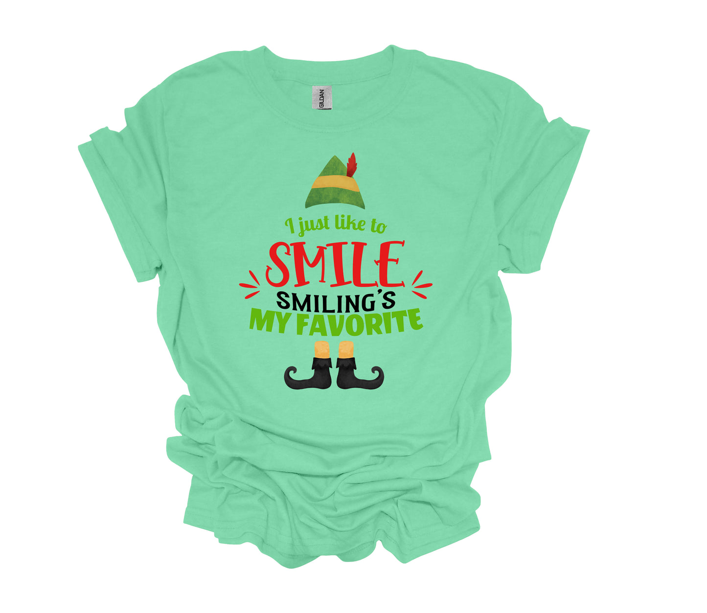 Christmas Design, I Just Like To Smile Smiling Is My Favorite, Elf Shirt, Unisex Shirt