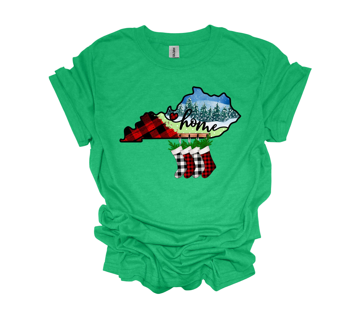 Christmas Design, Kentucky Home, Plaid State, Kentucky Christmas, Unisex Shirt