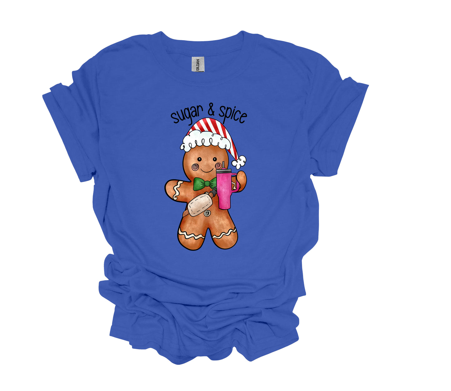 Christmas Design, Sugar And Spice, Gingerbread Man, Stanley Cup, Unisex Shirt