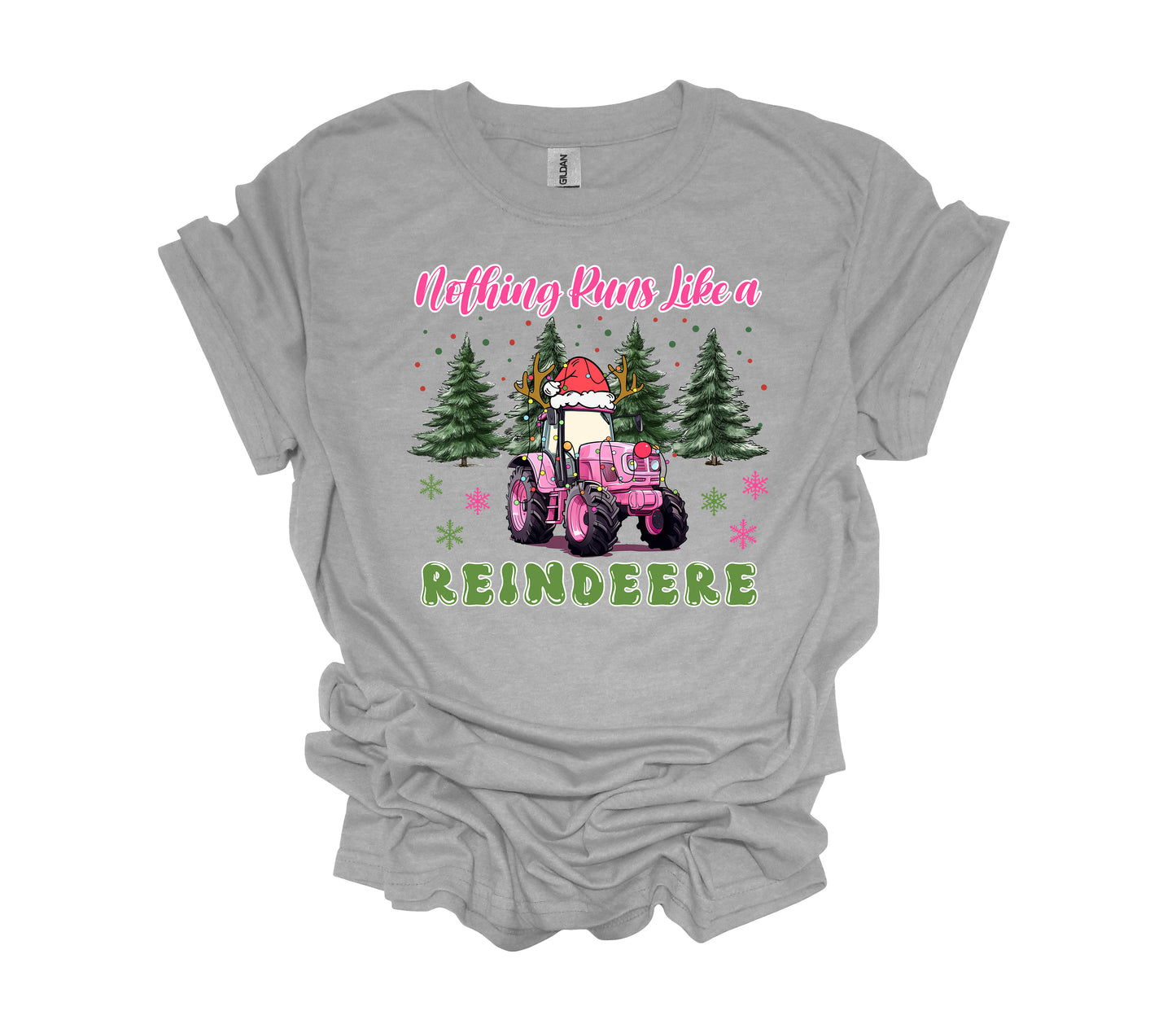 Christmas Shirt, Nothing Runs Like A ReinDeere, Tractor Christmas Shirt, Holiday Shirt