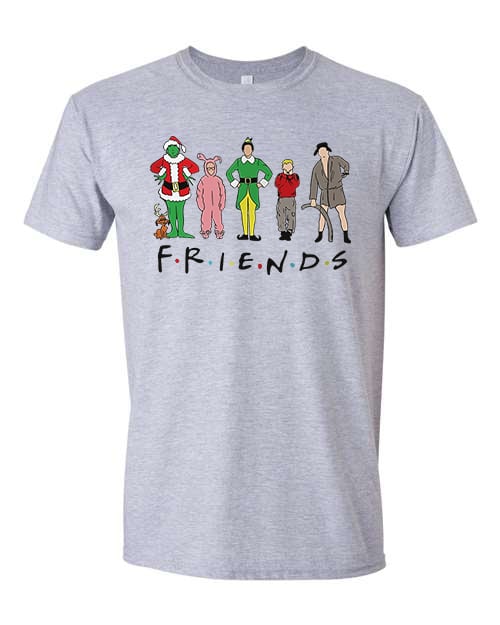 Christmas Design, Friends, Holiday Movie Shirt, Sweatshirt Or Tee Shirt